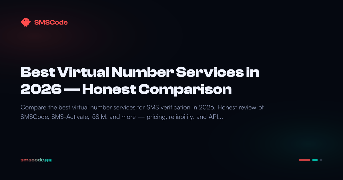 Best Virtual Number Services in 2026 — Honest Comparison — SMSCode