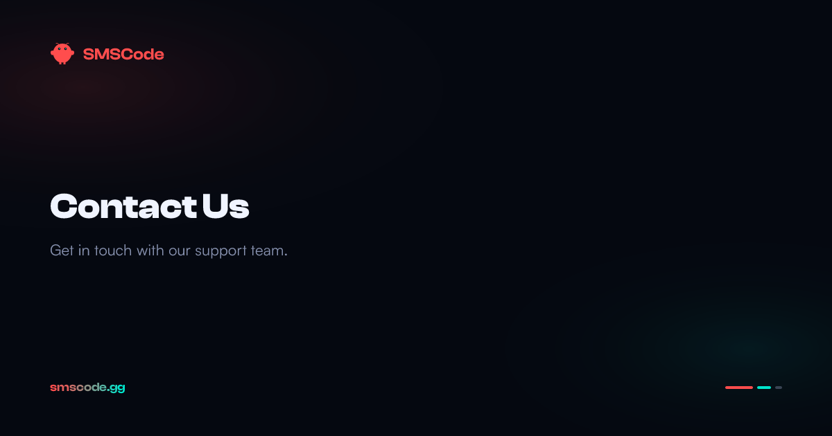 Contact Us — Virtual Number Support — SMSCode