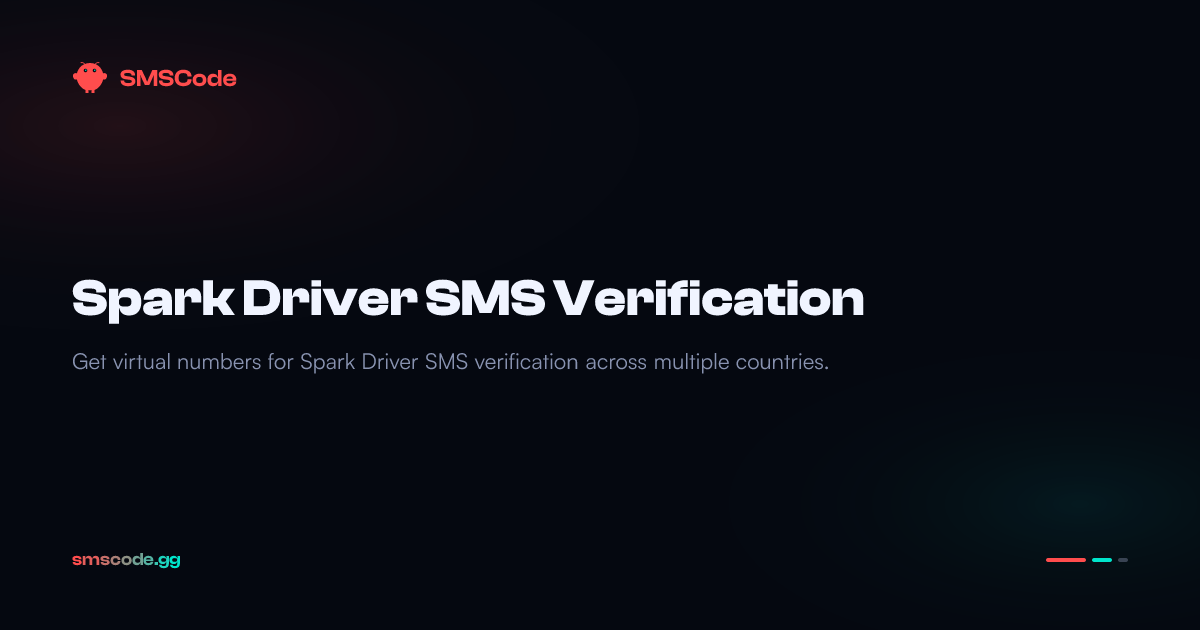 Sms Driver SMS-верификация Spark Driver — SMSCode