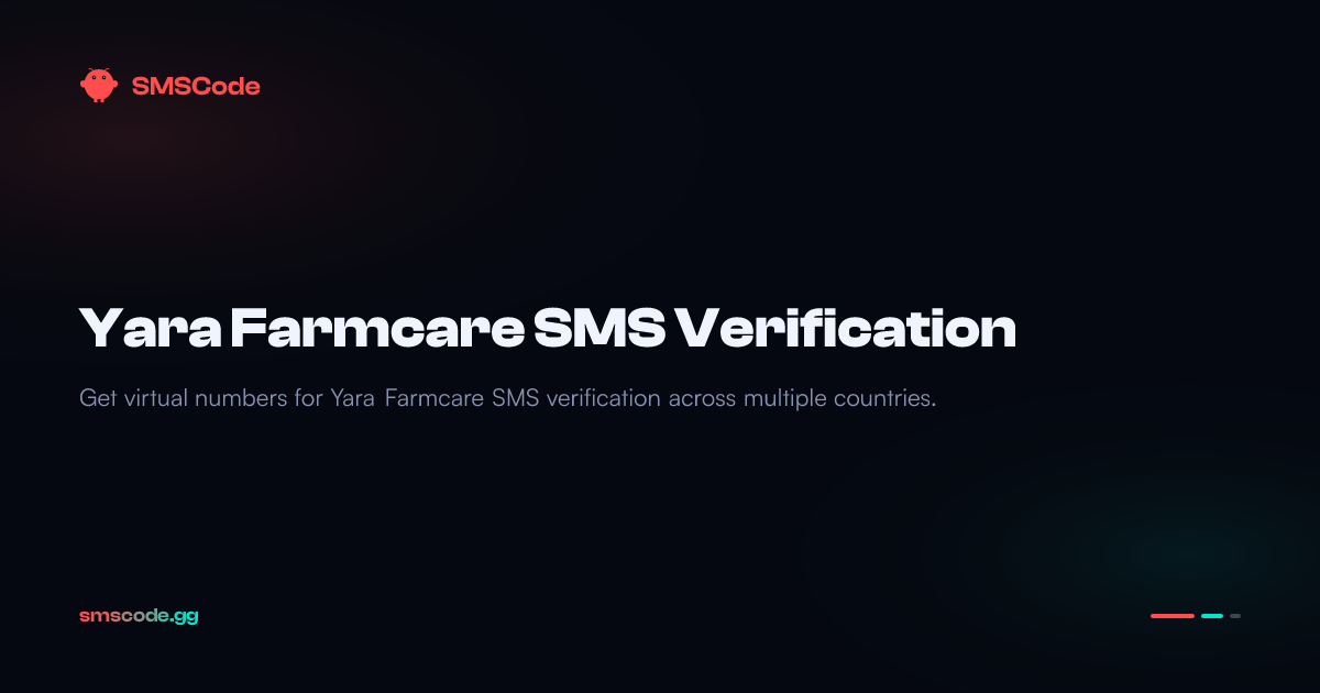 Verificación SMS de Yara Farmcare — SMSCode