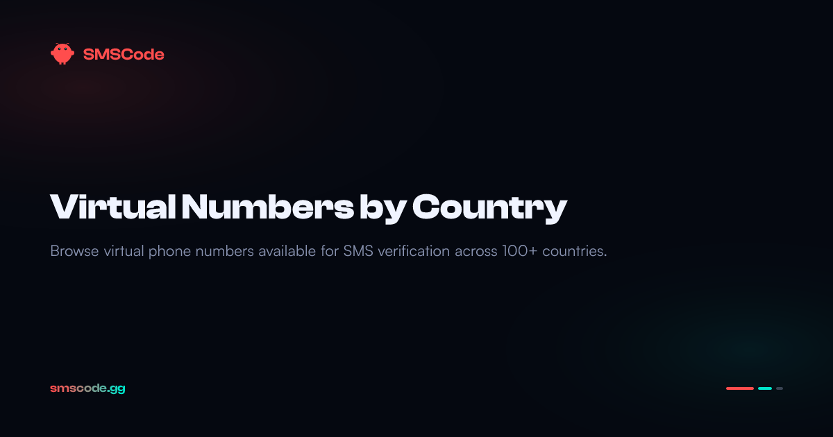 Virtual Numbers by Country — SMSCode
